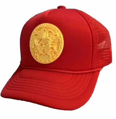 Red Custom Medusa Hat- Brand New- Classic Trucker Hats - YD - Versac Inspired L • $32