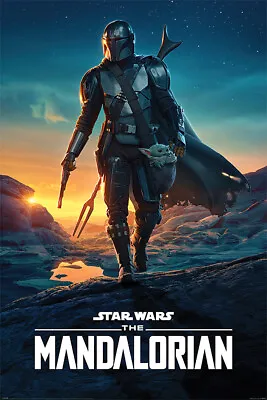 $11.99 • Buy Star Wars: The Mandalorian - TV Poster (Mando At Dusk / Nightfall) (24  X 36 )