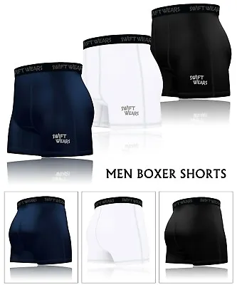 Mens Compression Baselayer Shorts Brief Skin Fit Gym Pants Boxer Sports Shorts • £6.99