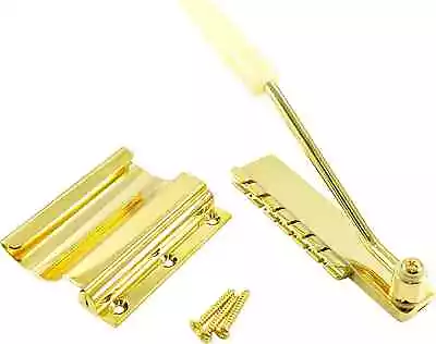 WD Replacement Lyre/Maestro Style Vibrola For Gibson Guitars Short Gold • $96.99