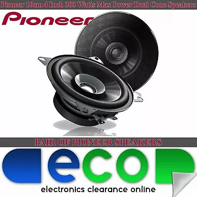 Saab 9000 84-97 PIONEER 10cm 4 Inch 380 Watts Dual Cone Front Dash Car Speakers • £24.99