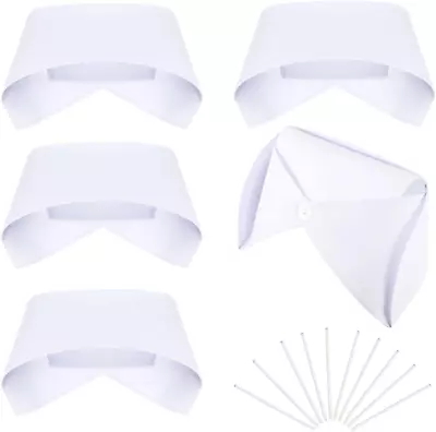 5 Pcs Nurse Hat Nursing Caps With 10 Pins White Vintage Nurse Hat Costume Access • $35.99