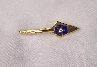 Vintage Metal Masonic Trowel Pin Oes Order Eastern Star Masonry Brooch • $9.99