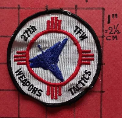Original Patch Usaf Air Force F-111 Aardvark  27 Tfw Weapons Tactics Cannon Afb • $8