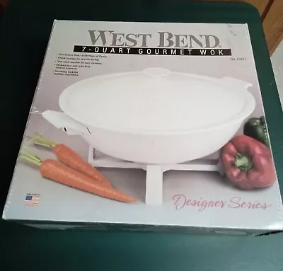 VTG 1970's West Bend 7 Quart Gourmet Wok No 79827 • $25