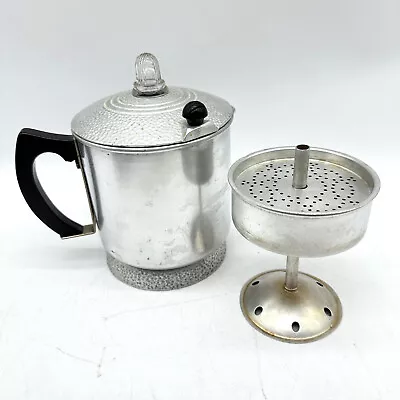 Vintage Royal Family Kitchenware Coffee Pot Aluminum Percolator Brooklyn Marked • $35