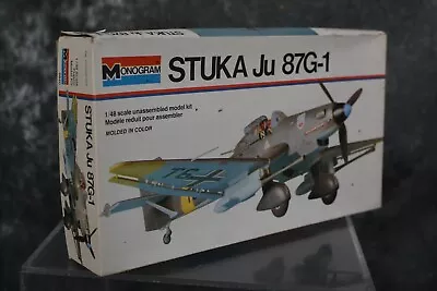 Monogram 1:48 Scale 6840 Stuka Ju 87G-1 German WWII Vintage Airplane Model Kit • $23.99