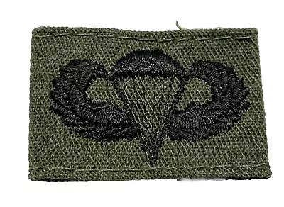 Original Vietnam Era US Army Paratrooper Jump Wings Uniform Subdued Folded Patch • $6.95