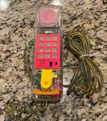 Vintage 1980’s Clear See Through Phone Bellsouth Retro Neon Telephone & Cord • $34.95