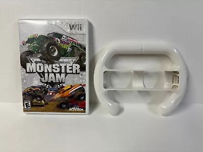 Monster Jam (Nintendo Wii 2007) With Manual And Steering Wheel • $15.95