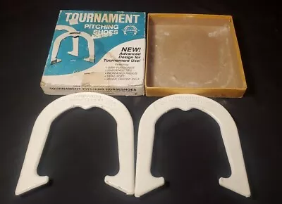 Diamond Tournament Pitching Hoseshoes Vintage NIB Set Of 2 Open Box • $129.99