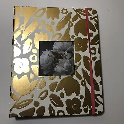 $19.99 • Buy Kate Spade Journal Agenda Dated 2018-2019 Gold Floral
