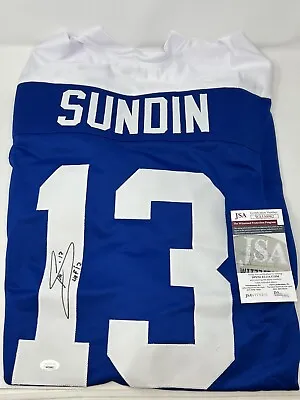 Mats Sundin Signed Toronto Maple Leafs Custom Replica Jersey Jsa Authentic • $109.99