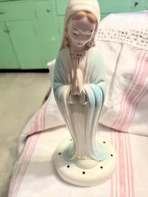 13  Ceramic Figurine Praying Madonna Virgin Mary Statue Unbranded VGC • $10