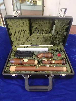 New Moeck Model 4941 Tenor PLUS Recorder Bent Neck Stained Maple With Case • $1187