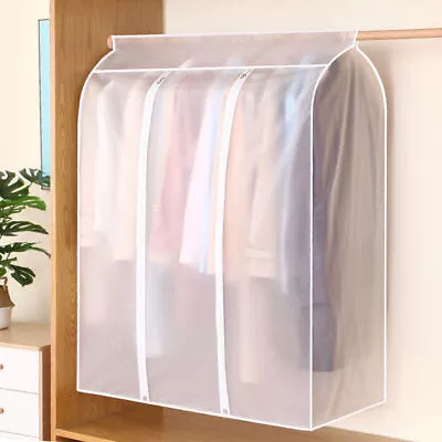 Storage Protector Clothes Hanging Bag Dust Cover Garment Dustproof Wardrobe Suit • £15.11