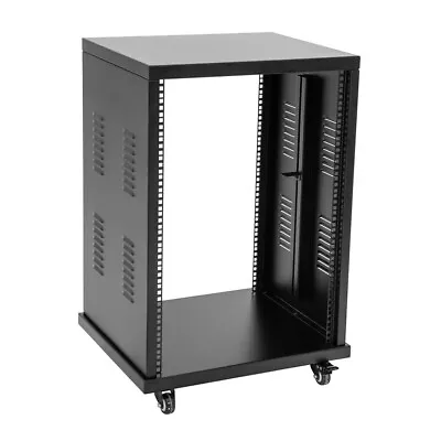 Roadinger 16U Steel Rack Wheeled Studio PA Universal Server Case • £226.50