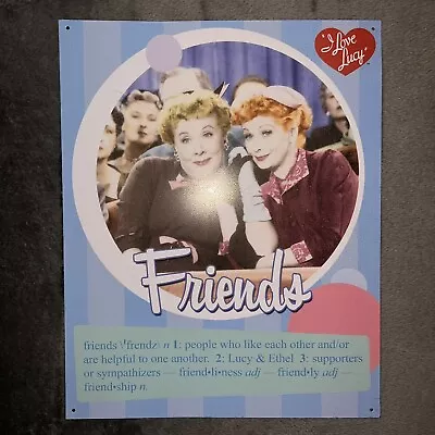 I Love Lucy Friends Metal Sign Poster 15x12 Inch CBS • $14.99