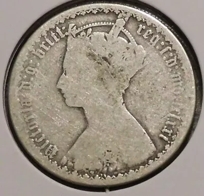 British Silver Florin - 1871 Die #25 - Queen Victoria  • $18