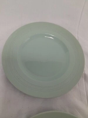 £16 • Buy 4x 9  Vintage Woods Utility Ware Beryl Green - Breakfast, Lunch Dinner Plates  