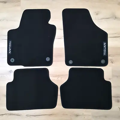 Car Floor Mats Velour For VW Tiguan Waterproof Carpet Black Rugs Auto Liners New • $45.34