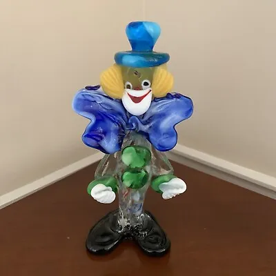 Vintage MURANO Perfect Venetian Italy Hand-Blown Glass  Clown 8.5” ( 3 ) • £18