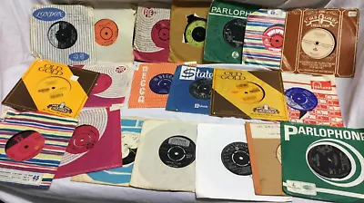 Job Lot Bundle X20  7” Single Vinyl Records 1960s Kinks Monkees Tornados Beach • £13.99