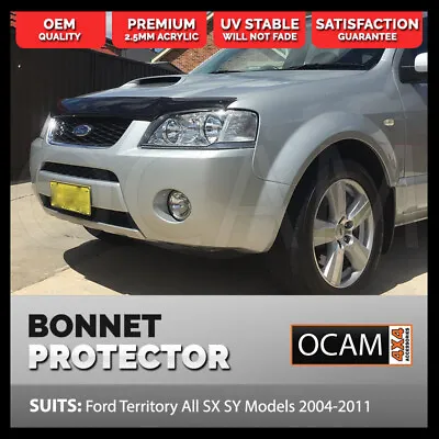 Bonnet Protector For Ford Territory All SX SY Models 2004-2011 Tinted • $99