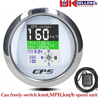 £38.99 • Buy 85mm Digital GPS Speedometer Odometer Voltmeter Speed Gauge For Motorcycle Boat
