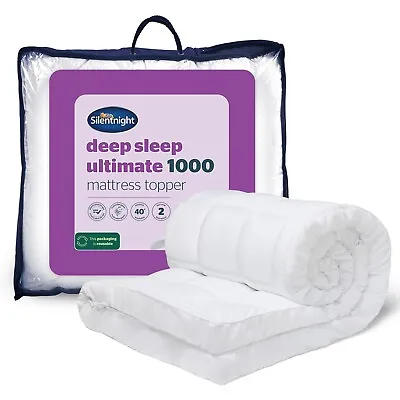 Silentnight Ultimate Deep Sleep Mattress Topper 10cm Thick Single Double King • £46.99