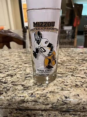 Missouri Tigers Mizzou Football Favorites Chase Daniel MFA Oil Break Time Glass • $19.95