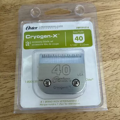 Oster Cryogen-X Size 40 A5 Accessory Blade Set 1/100  - 0.25mm 78919-016 NEW • $21.50
