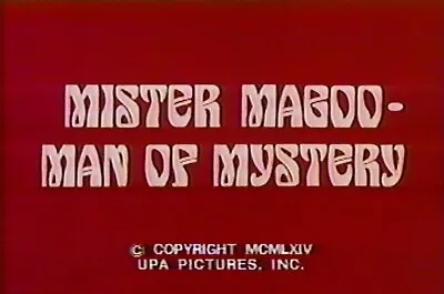 Mr. Mister Magoo Man Of Mystery 1964 Tv Cartoon Special • $19