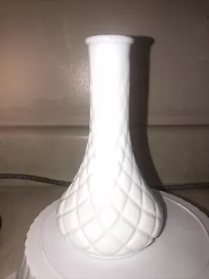 Vintage Milk Glass Genie Bottle 6  Bud Vase • $10