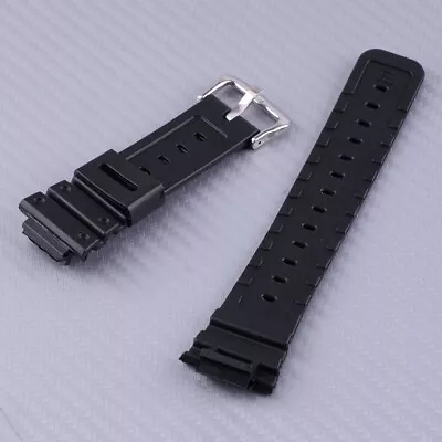 16mm Fits  DW-6900 G-shock Black Watch Band Strap DW-6900B DW-6600 + Pins • $16.65