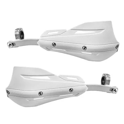 White Motorcycle Universal Handguards Hand Guard Handlebar Dirt Bike Off-road • $23.99