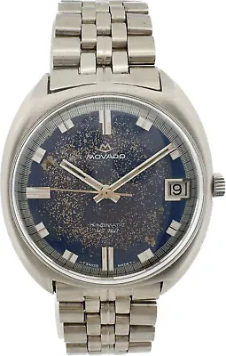 Vintage Movado Sub Sea Men's Wristwatch 408 Steel Tropical Blue W JB Champion • $725