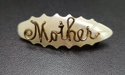 Vintage Mother Of Pearl Mother Brooch • $12