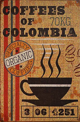 Colombian Coffee Vintage Pub Bar Classic Print Poster Wall Art Picture A4 + • £3.99