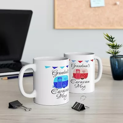 Personalised Caravan Mug Camper Mum Dad Nanny Grandad Gift Present Beautiful • £8.99