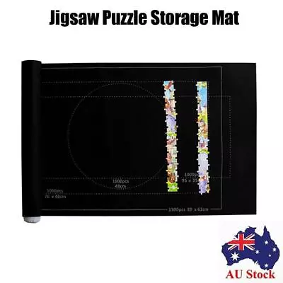 Roll Up Jigsaw Storage Mat Puzzle Mat Puzzle Blanket Felt Storage Pad • $16.38