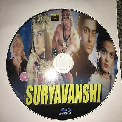 Suryavanshi  1992   Bollywood Movie Blu Ray Disk/SALMAN KHAN • £6