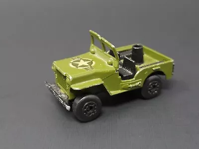 Vintage 1976 Matchbox Lesney Superfast #2 Sleet N Snow Jeep Military Army Green • $8.95