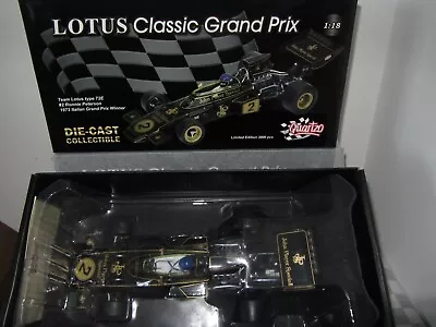 1/18 Quartzo 18292 Lotus 72e R.peterson # 2 1973 Italian Gp Winner Ltd Ed  • £99.95