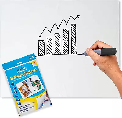 £12.83 • Buy Magic Whiteboard Mini Whiteboard Sheets - Static & Portable A4 White Board Sheet