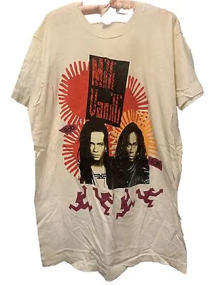 Rare Vintage Milli Vanilli Rob Fab Tour Single Stitched T Shirt 80s 90s White XL • $74.99