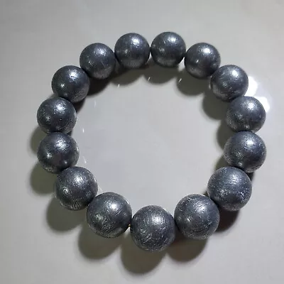 Aletai Iron Meteorite Beaded Bracelet ( 15 Mm ) • $888