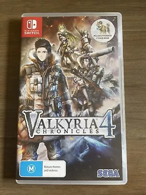 Valkyria Chronicles 4 Strategy Game SEGA Nintendo Switch No Sticker Pre-Owned • $35