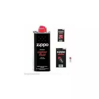 Zippo Petrol Fuel Lighter Fluid Or 6 Flints Or 1 Wick - Genuine Products Options • $6.92
