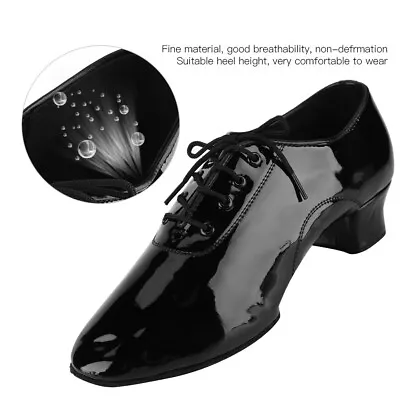 Soft Comfortable Latin Shoes Fashion Dance Shoe For Men PU Leather 41 SPK • $23.51